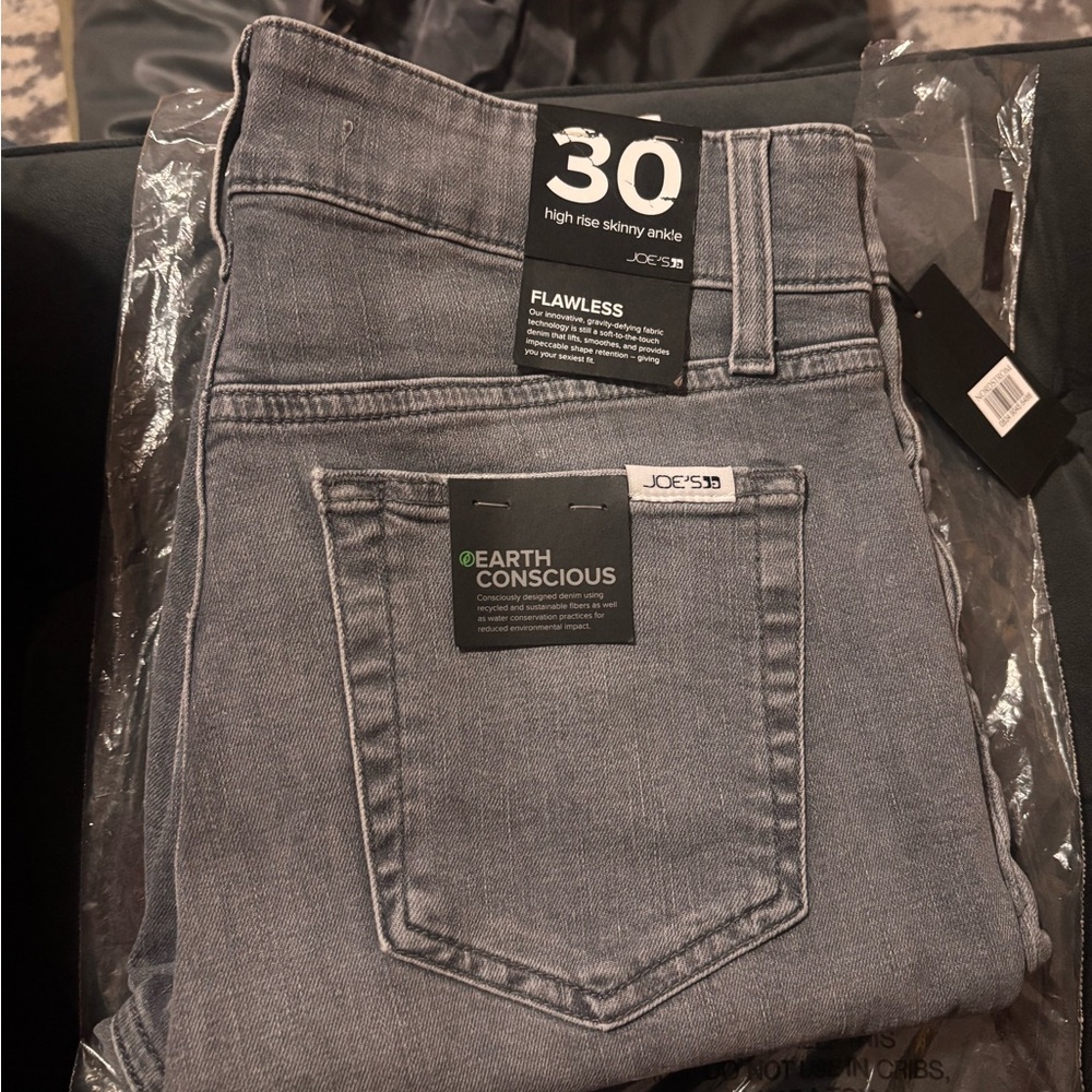 NWT Joe’s High Rise Skinny Jeans La Verne in Gray size 30
